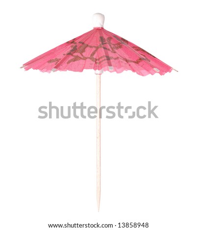 Coctail Umbrella isolated on white