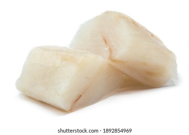 Cod Fillet Fish Isolated On White Background