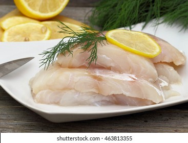 Cod Fillet. Raw.