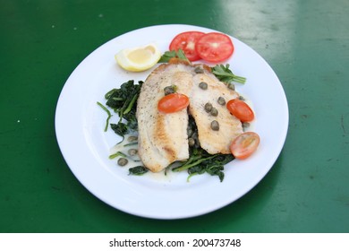 Cod Fillet With Salad