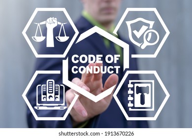 Code Of Conduct. Business Concept Of Employee Work Ethics.