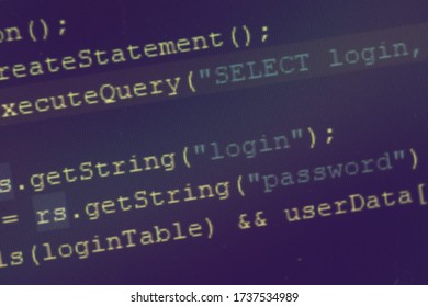 The code in the java programming language. The part of the program code is macro