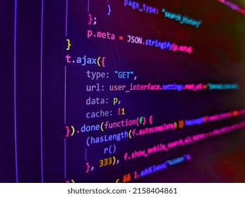 Code Javascript Language On White Background Stock Photo 2158404861 ...