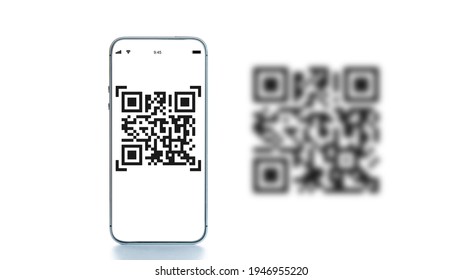 Code scan icon. Digital mobile smart phone with qr code scanner on smartphone screen for payment pay, scan barcode technology. Online bill payment concept - Powered by Shutterstock