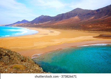 Cofete Fuerteventura Barlovento Beach At Canary Islands Of Spain