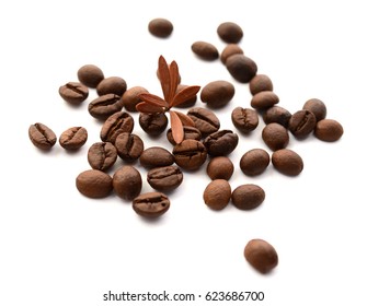 Group Coffee Beans Isolated On White Stock Photo (Edit Now) 1382680370