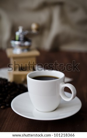 Similar – Image, Stock Photo Cup of coffee with milk