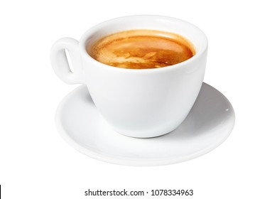 Coffee Americano. Isolated On A White Background. Ready For Menu