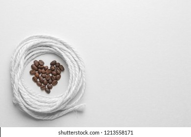 Coffee bean background and frame