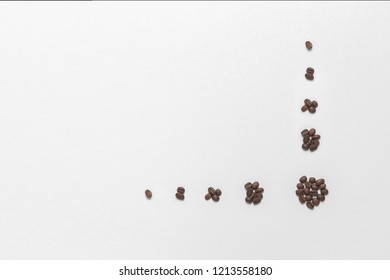 Coffee bean background and frame