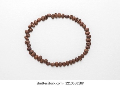 Coffee bean background and frame