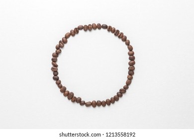 Coffee bean background and frame