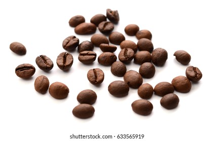coffee bean background isolated - Shutterstock ID 633565919