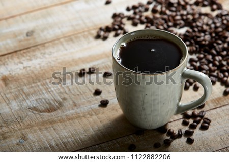 coffee with beans