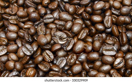 Coffee beans background