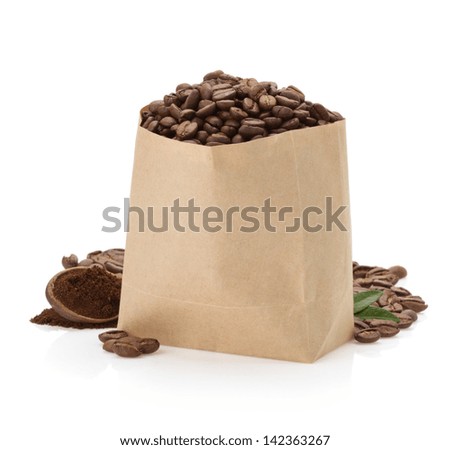 Image, Stock Photo Green beans packaged in plastic isolated