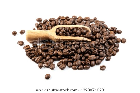 Similar – Image, Stock Photo Roasted coffee beans and spoon