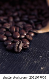 Coffee Beans In Macro Photography