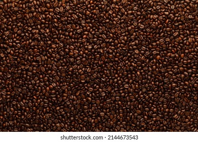 Coffee beans seamless pattern. Abstract background