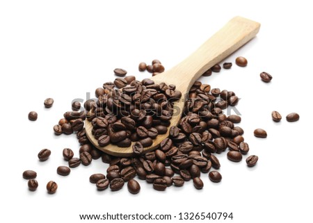 Similar – Image, Stock Photo Roasted coffee beans and spoon