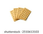 Coffee Biscuits on white background. Delicious Coffee Biscuits.       