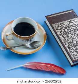 Coffee with book