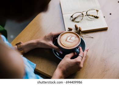Coffee with a book.