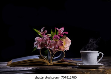 Coffee and book