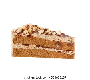 Coffee Cake Isolated On White Background