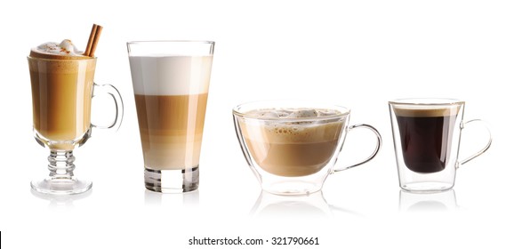 Coffee collection isolated on white - Powered by Shutterstock