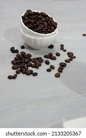 A coffee concept with decoration in selective focus. under exposed.  