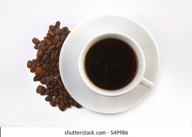 Coffee Cup  with Coffee Beans