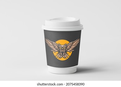 coffee cup with a beautiful and elegant design - Shutterstock ID 2075458390