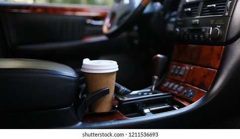 Coffee Cup In Car Holder