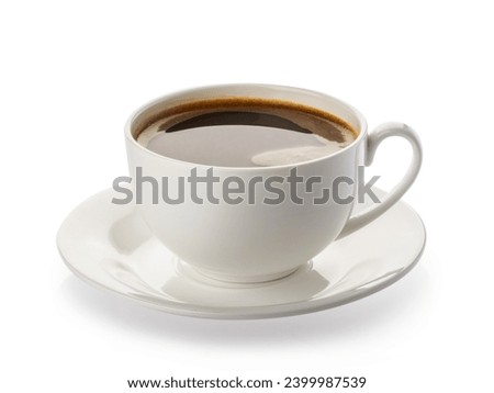 Coffee cup isolated white background with clipping path