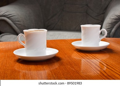 coffee cup on table