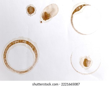 Coffee Cup Ring Stain On Paper Texture