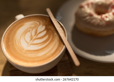 Coffee with Donut - Powered by Shutterstock