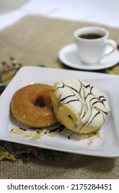 coffee and donuts as a breakfast