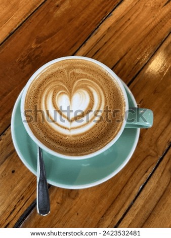 the coffee I drink at Six Ounces Coffee Panglima Polim South Jakarta Stock fotó © 