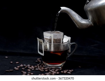 coffee drip ,making hot coffee