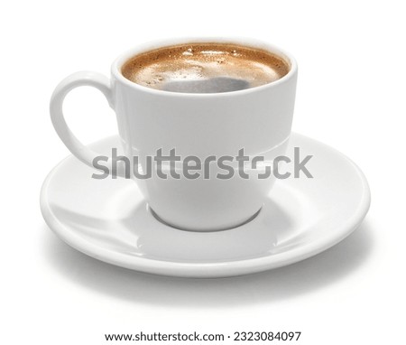 Coffee espresso. Isolated on a transparent background. Ready for menu	
