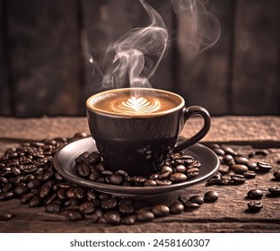 Coffee espresso machine brews a rich cup of coffee. - Powered by Shutterstock