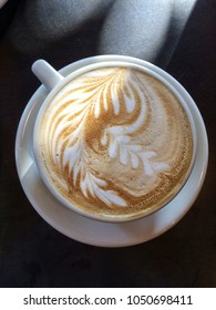 Coffee With Fancy Foam Art