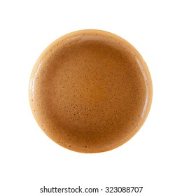Coffee Foam Isolated On White Background