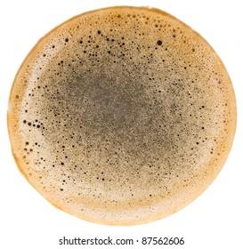 Coffee Foam Isolated On White Background
