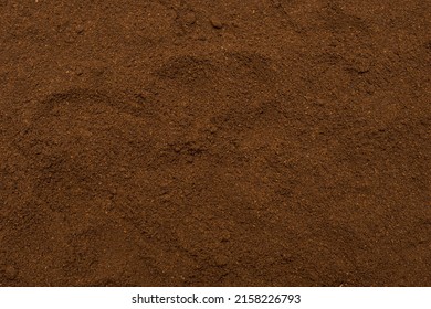 Coffee Grind Texture Background , Banner, Closeup, Ground Coffee Pattern, Coarse Grinding