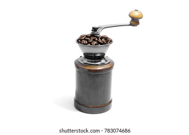 Coffee grinder and coffee on White Background - Powered by Shutterstock