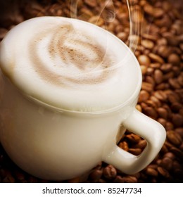 Coffee Latte or Cappuccino - Powered by Shutterstock