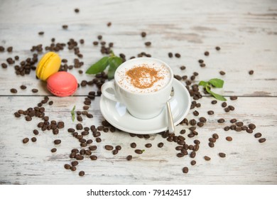 Coffee with macaroons